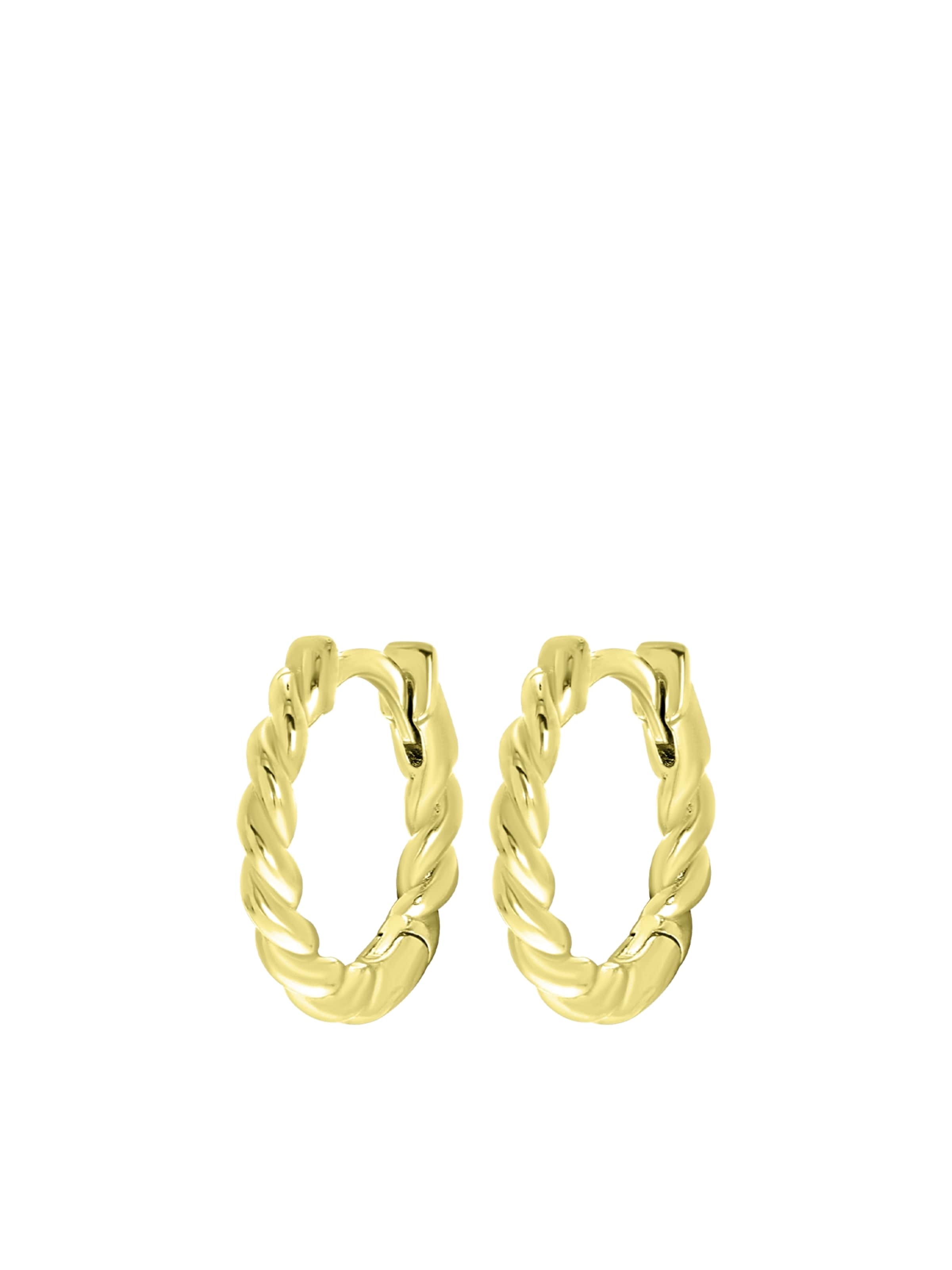 Lucardi Ohrringe in Gold: Vorderseite