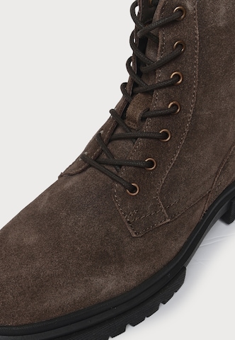 ABOUT YOU Lace-up boots 'Faris' in Brown