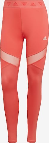 Pantaloni sport de la ADIDAS SPORTSWEAR pe roșu: față