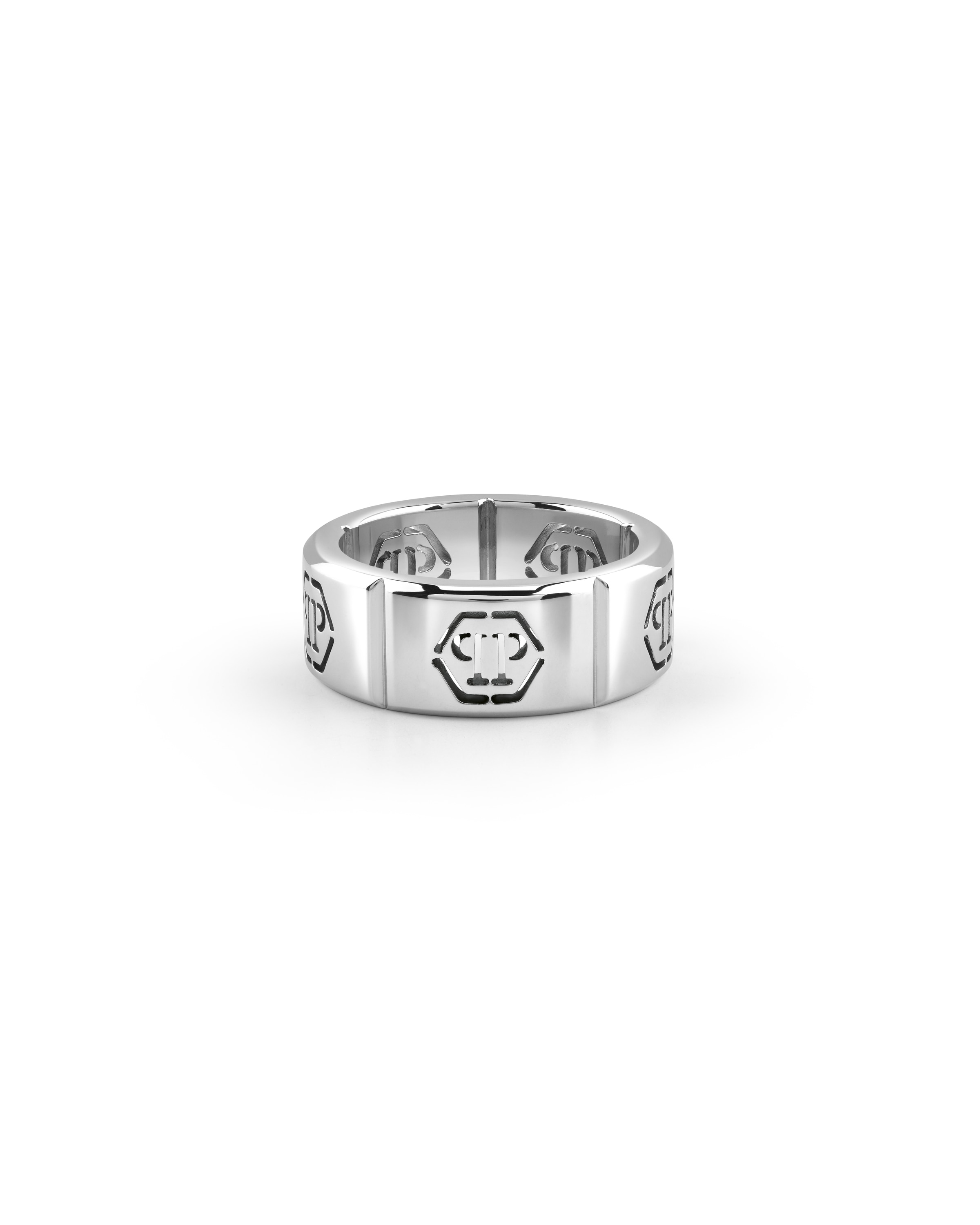 Bague 'PLEIN TAG' Philipp Plein Jewellery en argent : devant