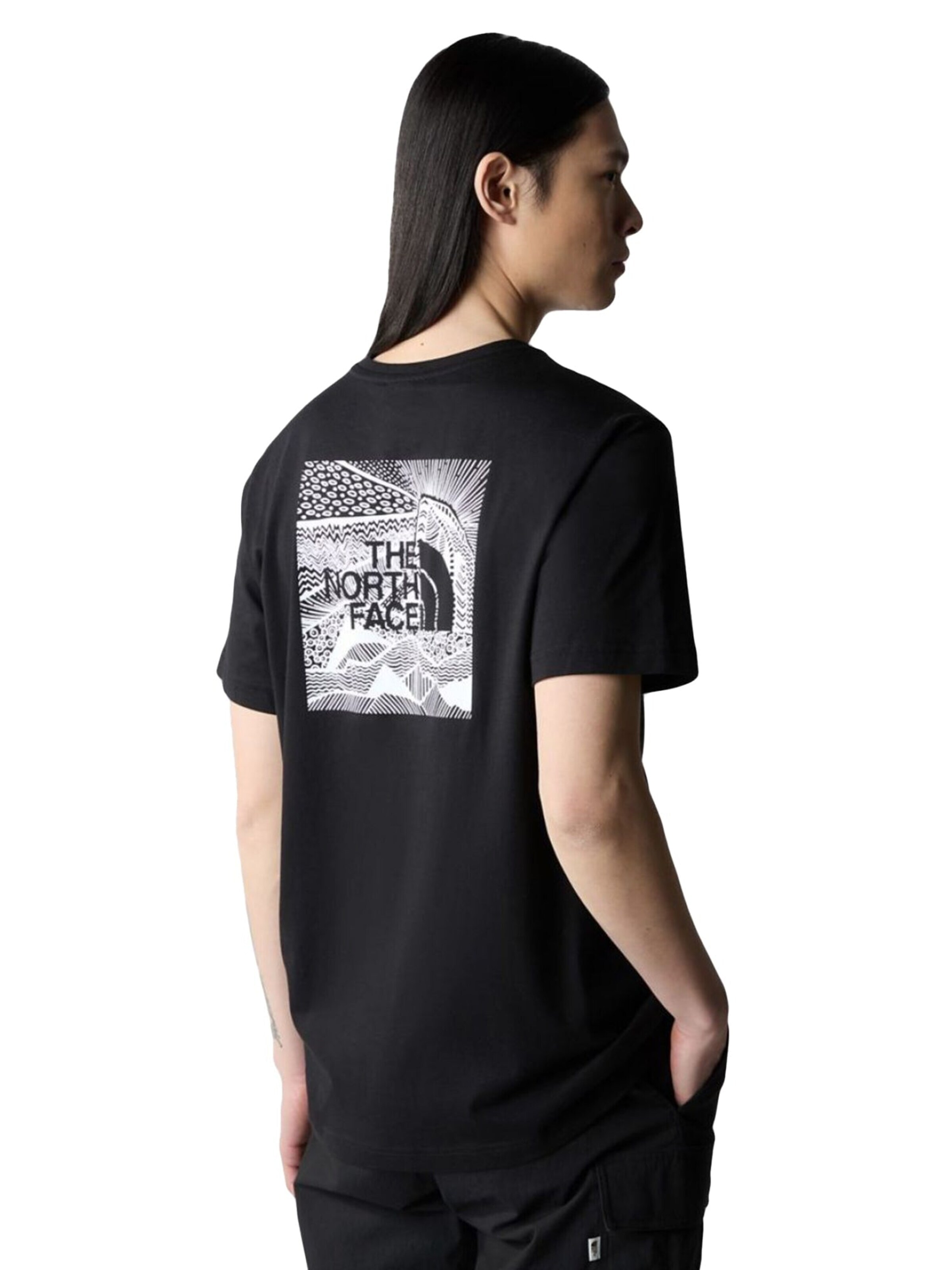 THE NORTH FACE T-Shirt 'SS Box NSE Celebration' en S en noir, Vue avec produit