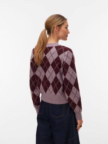 VERO MODA Gebreid vest 'Halo' in Lila