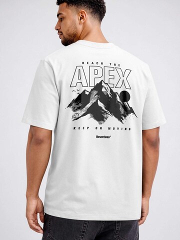 Neverless Shirt 'Apex mountain' in White