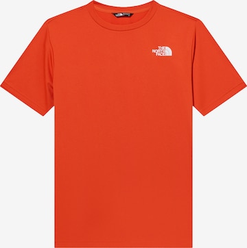 THE NORTH FACE - Camiseta funcional en rojo: frente