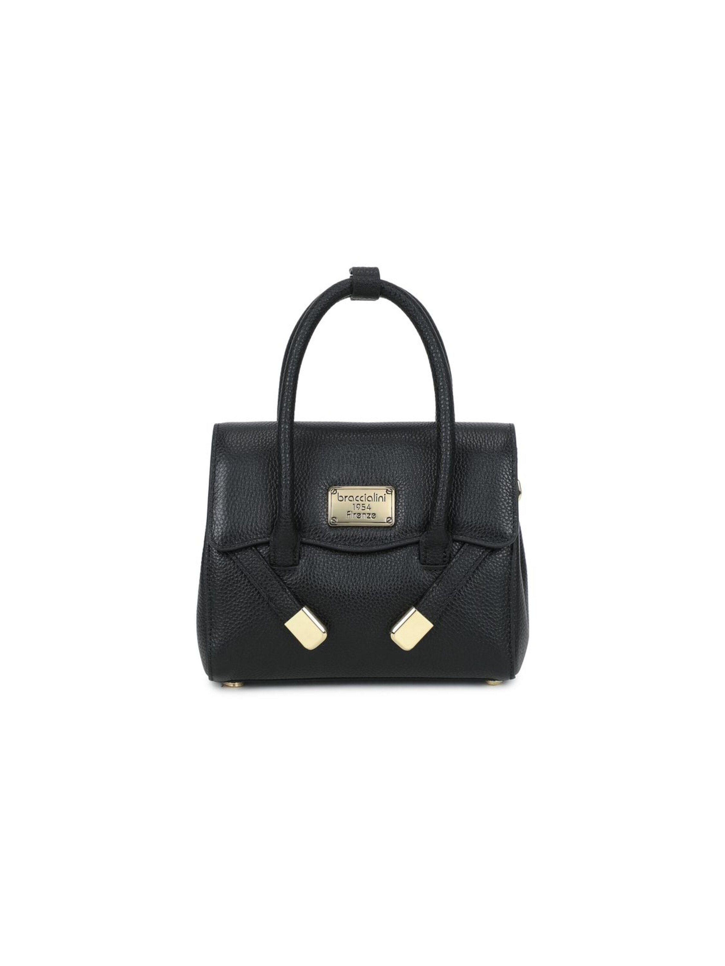 Borsa a mano 'Sara' di Braccialini in nero: frontale