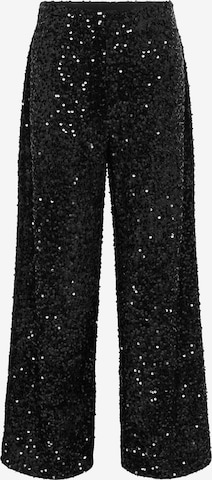 Wide Leg Pantalon 'JDYSARA' JDY Petite en noir : devant