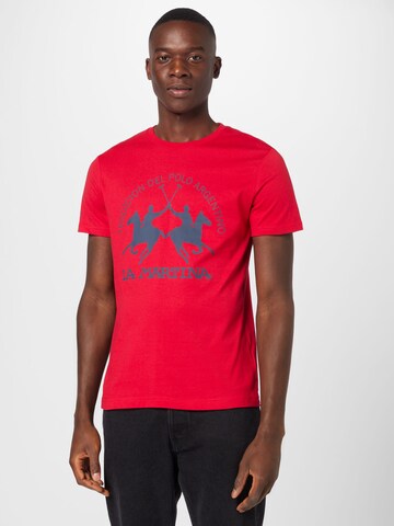 T-Shirt La Martina en rouge : devant