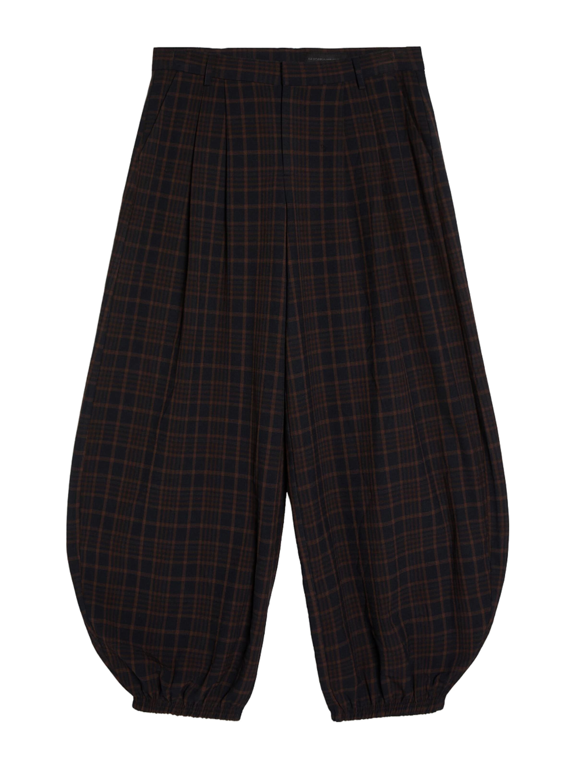 Bershka Pantalon en 32 en moka / brun foncé, Vue avec produit