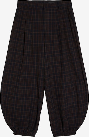 Barrel Pantalon Bershka en marron : devant