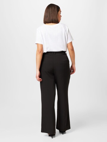 Vero Moda Curve Loose fit Pleat-front trousers 'LUNADESI' in Black