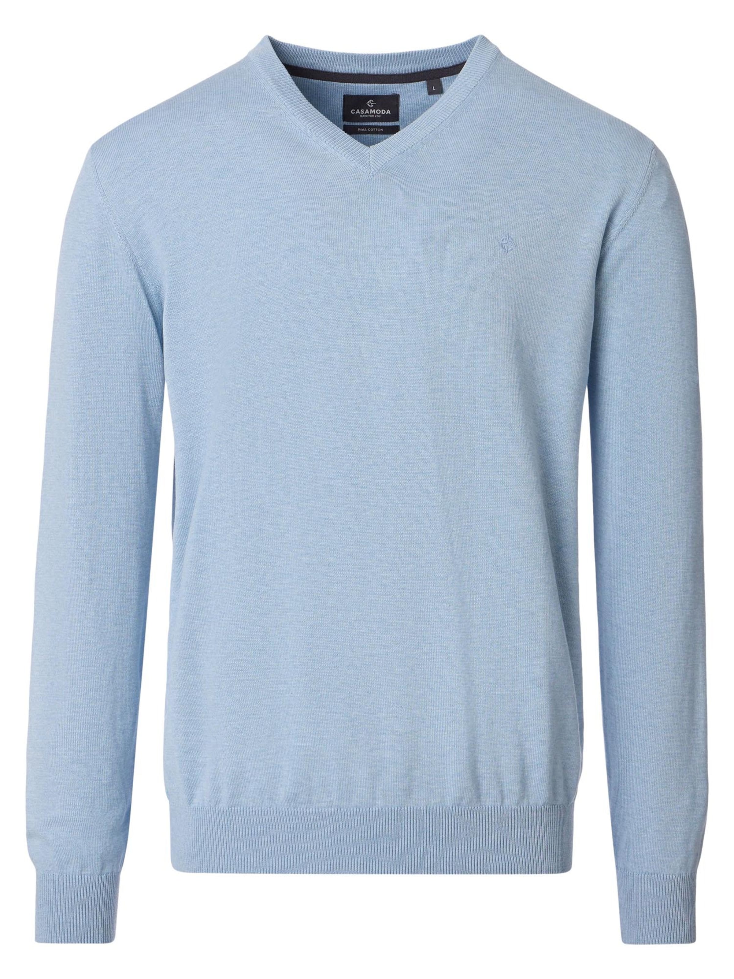 CASAMODA Sweater 'Basic' in Blue: front