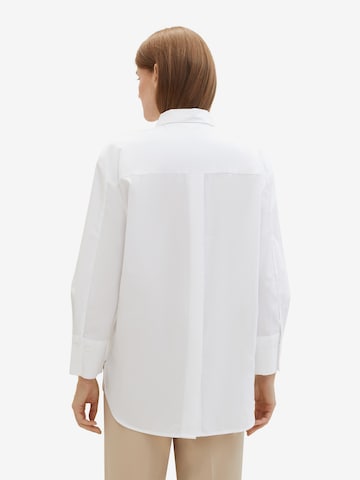 TOM TAILOR - Blusa en blanco