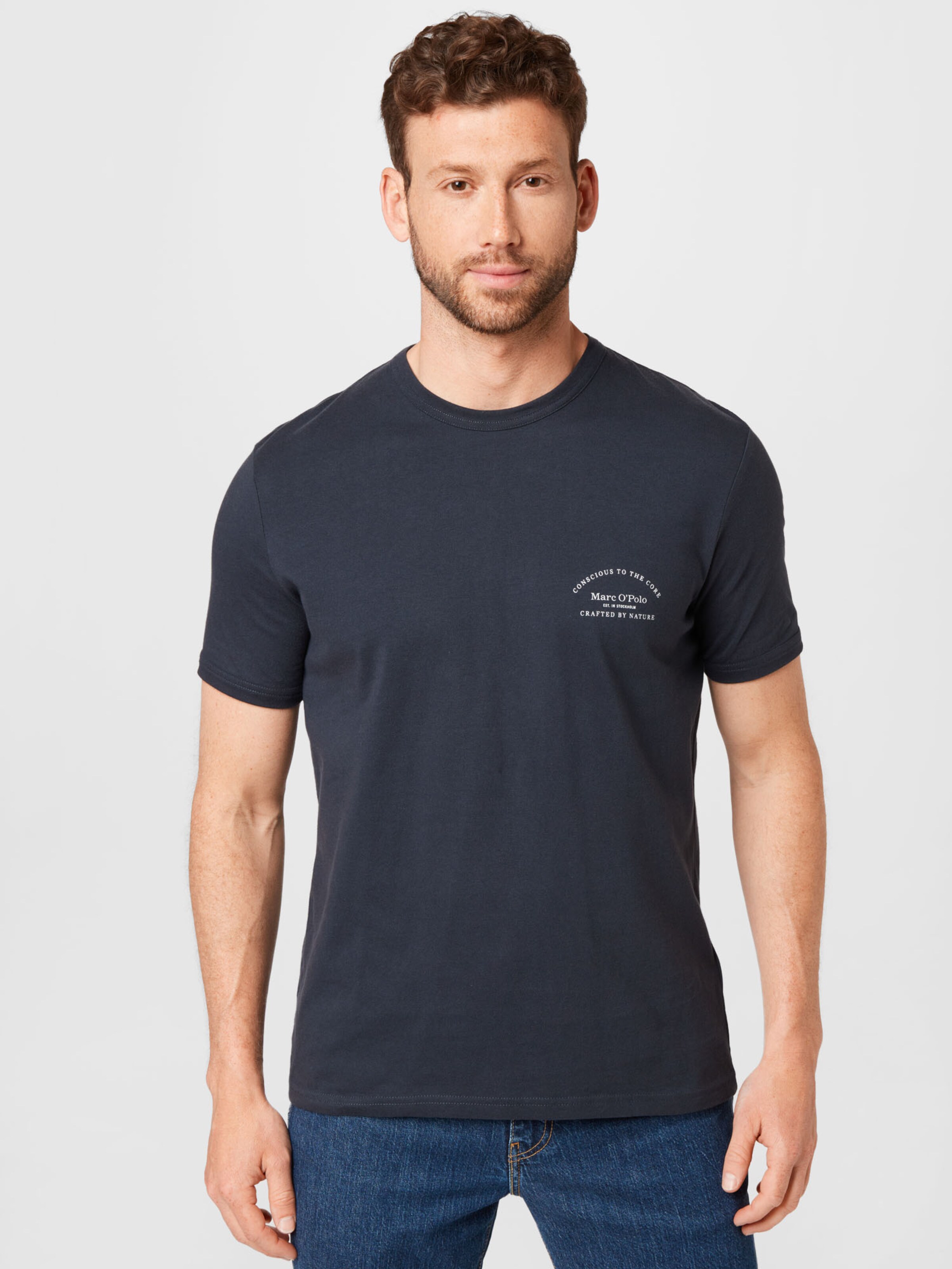 Männer Große Größen Marc O'Polo T-Shirt in Navy - SE30461