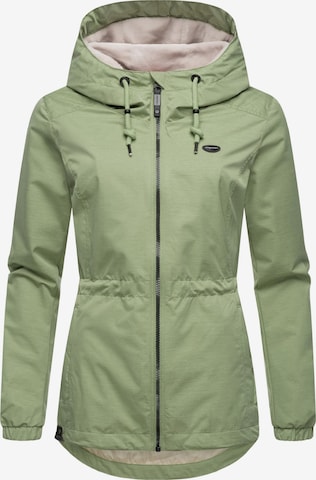 Ragwear Weatherproof jacket 'Dankka' in Green: front