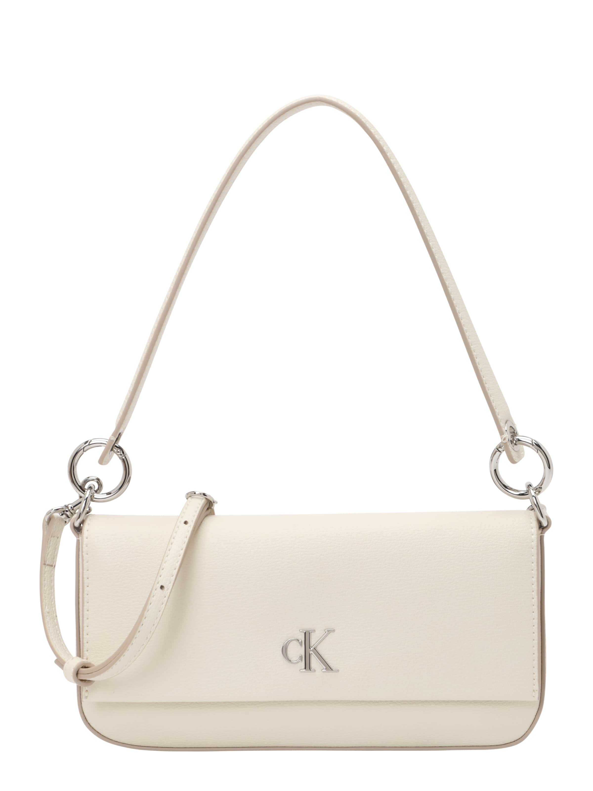 balts Calvin Klein Pleca soma: no priekšpuses