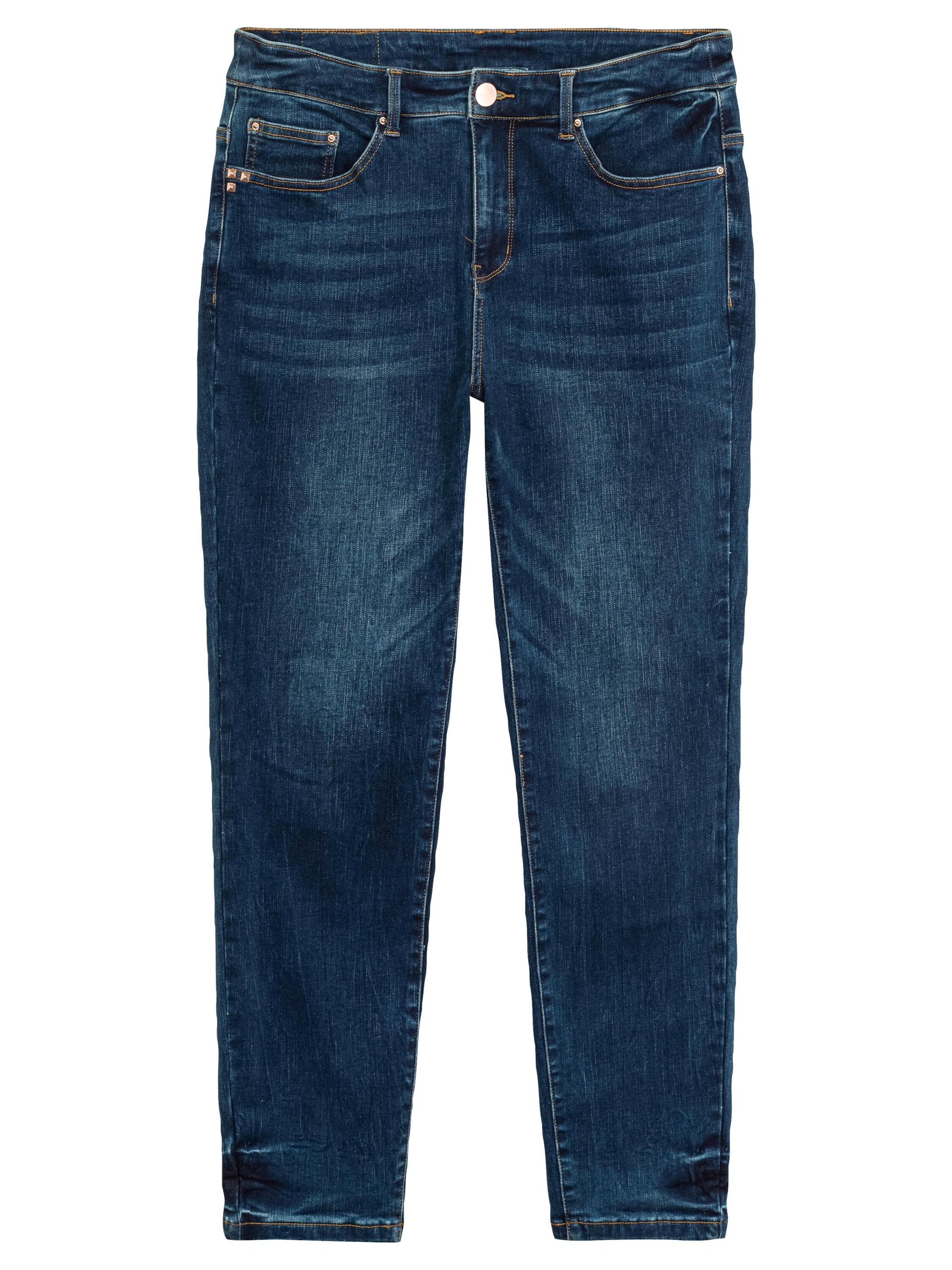 SHEEGO Skinny Džíny – modrá: přední strana