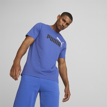 PUMA Functioneel shirt 'Essentials' in Blauw: voorkant