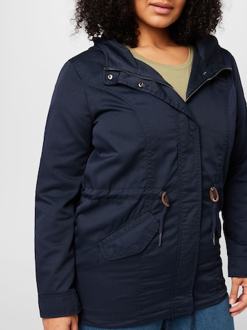 ONLY Carmakoma Between-Seasons Parka 'Lorca' in Blue