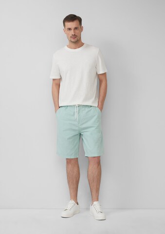 s.Oliver Loosefit Broek in Groen: voorkant