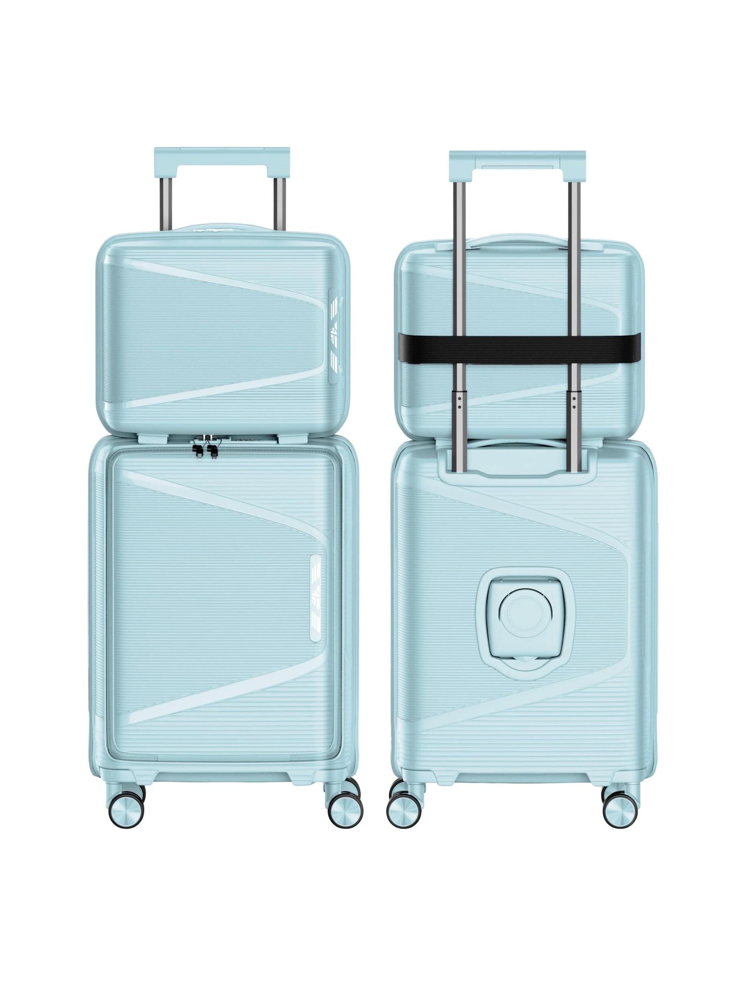 4FLY Suitcase Set 'Linea Lux' in Blue: front