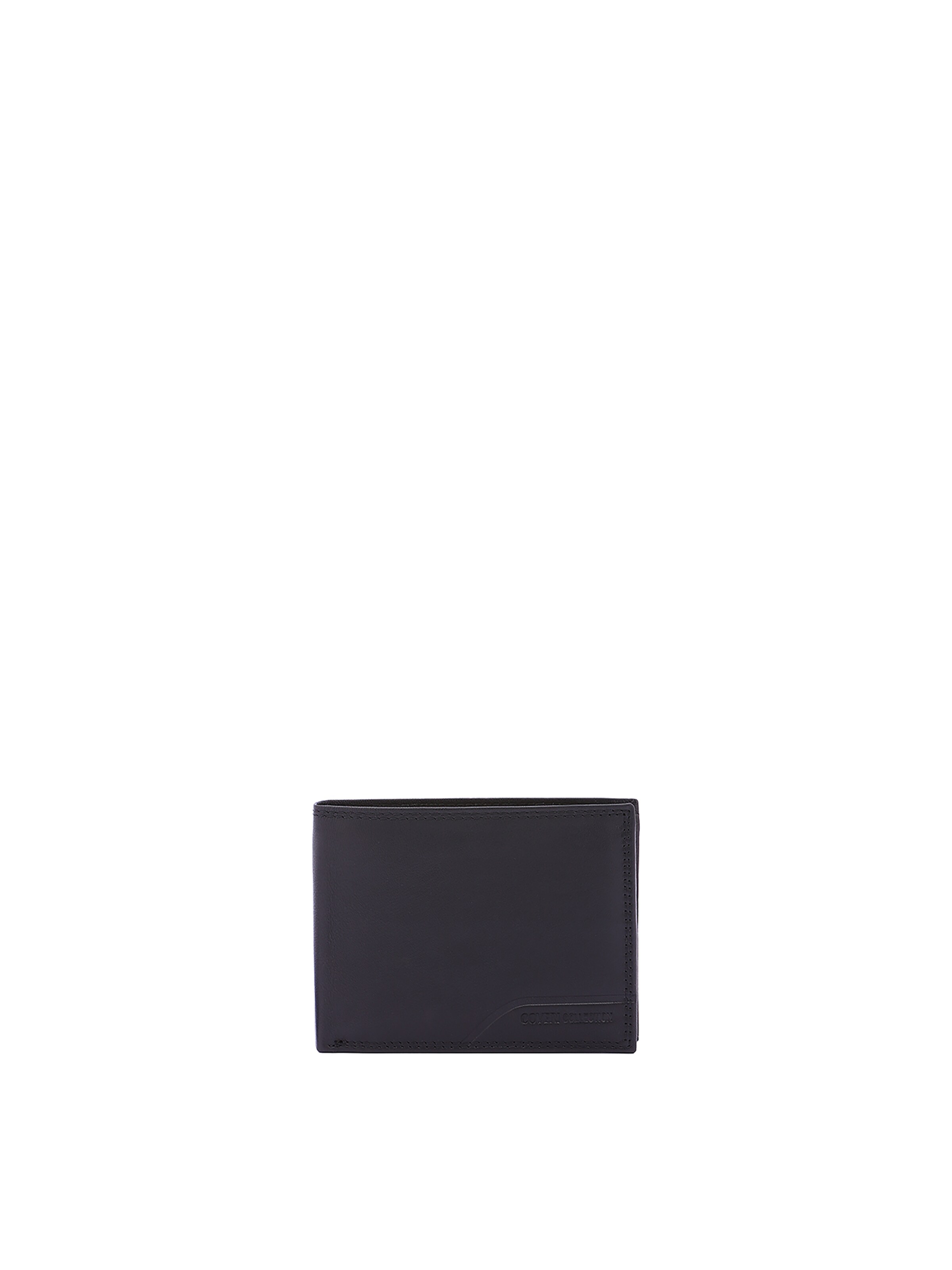 Portamonete di Coveri Collection in nero: frontale