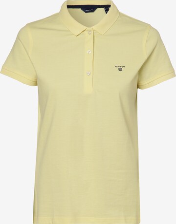 T-shirt GANT en jaune : devant