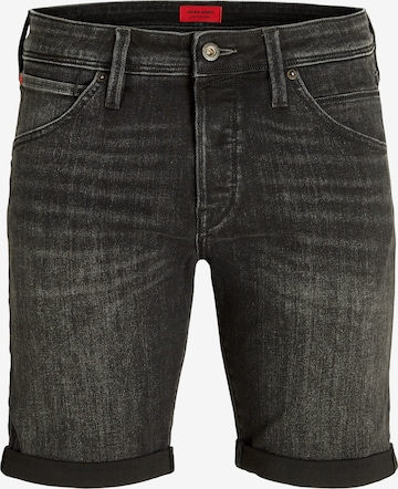 JACK & JONES Slimfit Farkut 'JWHRICK JJFOX' värissä musta: etupuoli