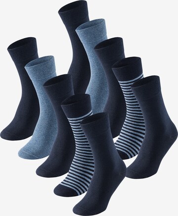 Chaussettes ' Cotton Fit ' SCHIESSER en bleu : devant