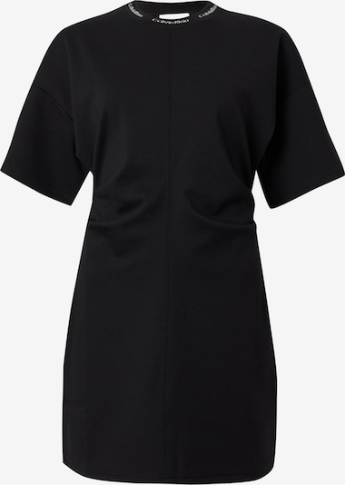 Calvin Klein Jeans Kleid 'Milano Draped' in 34-36 in schwarz / weiß, Produktansicht