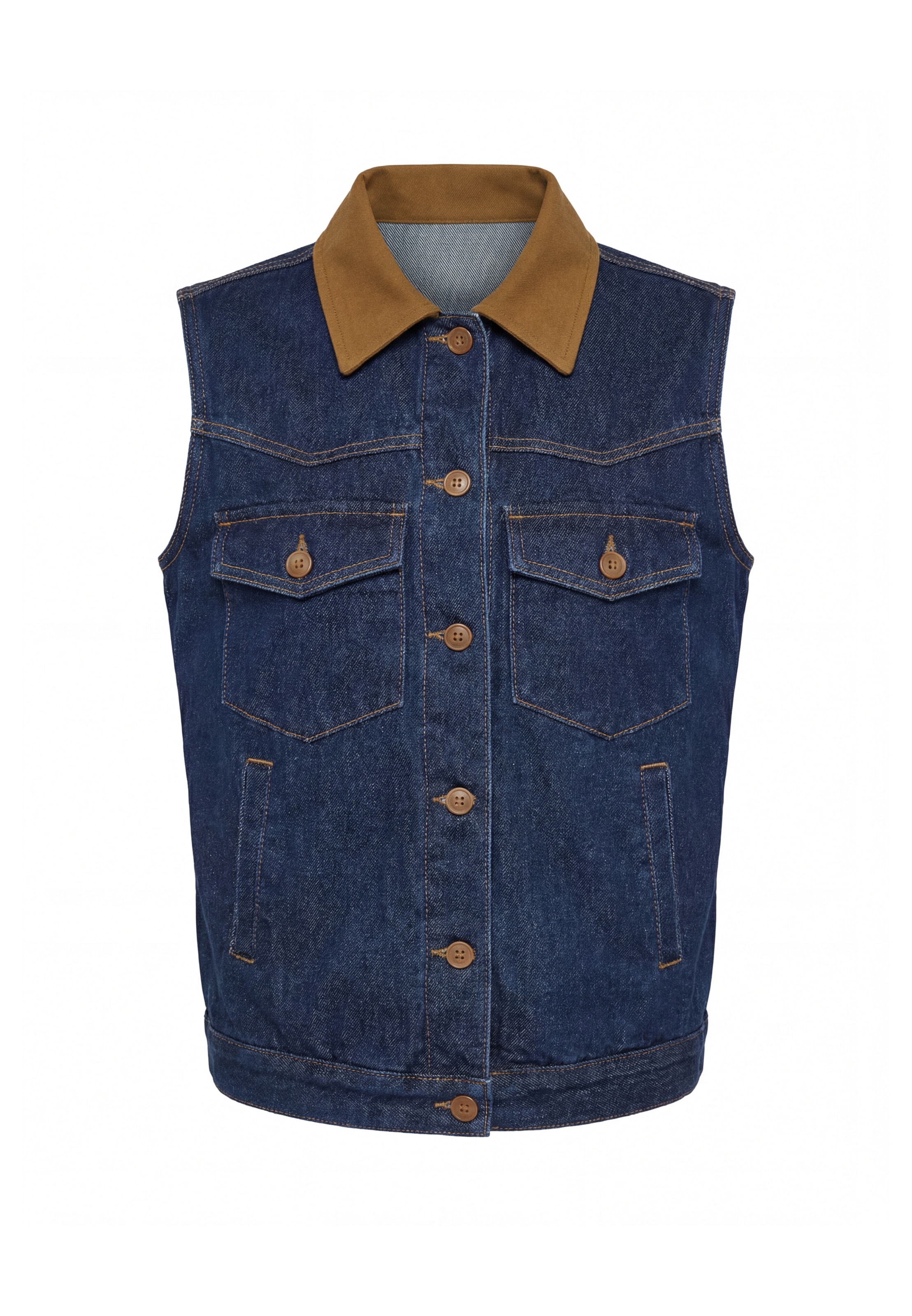 MYMO Vest in Blue: front