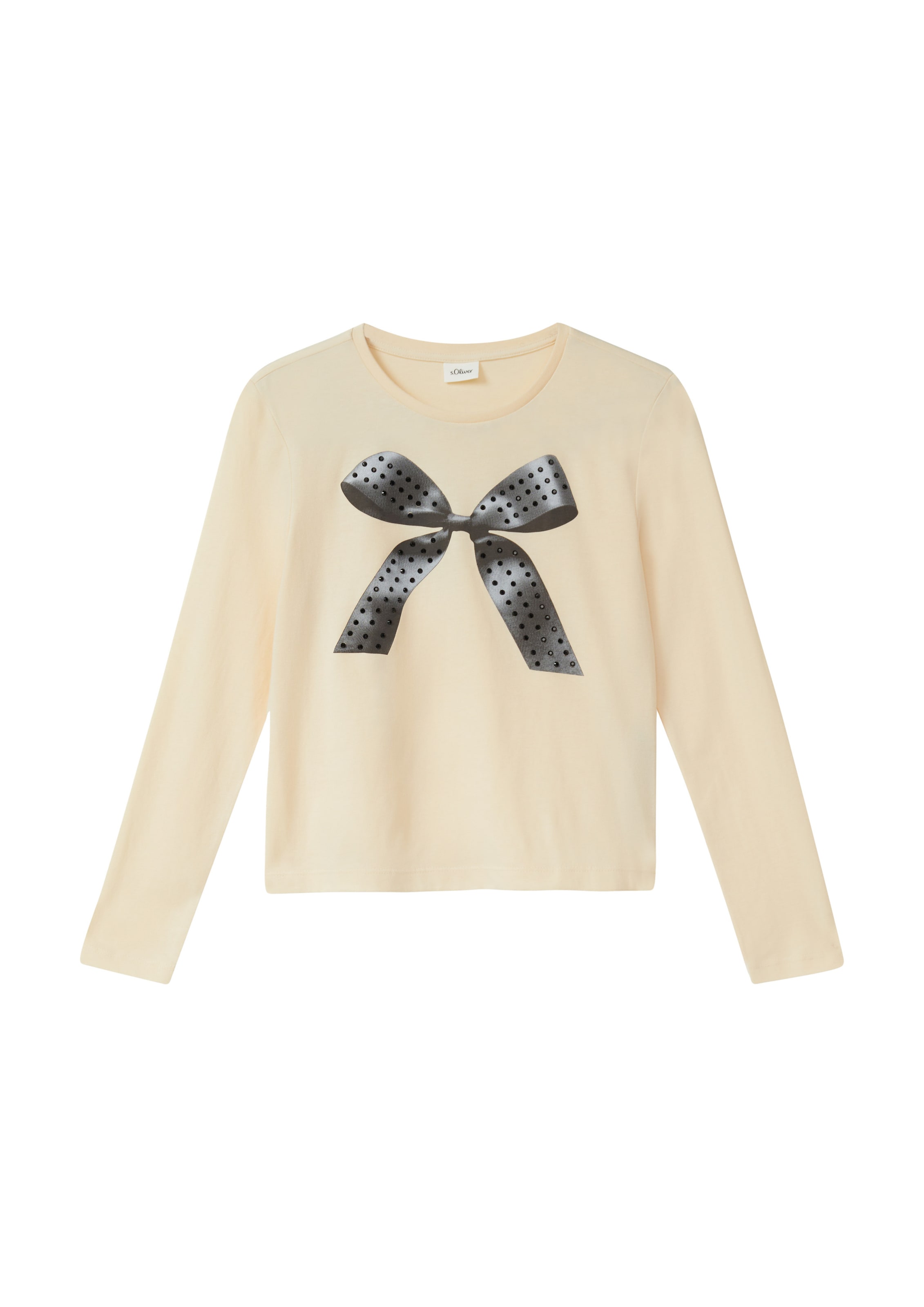 s.Oliver T-Shirt en ivoire / noir, Vue avec produit