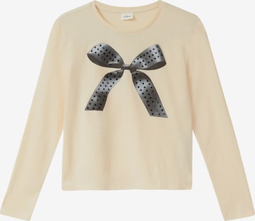 T-Shirt s.Oliver en beige : devant