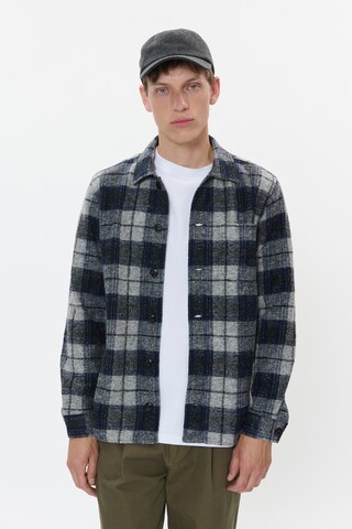 Coupe regular Chemise 'Pelton N Heritage' Matinique en bleu : devant