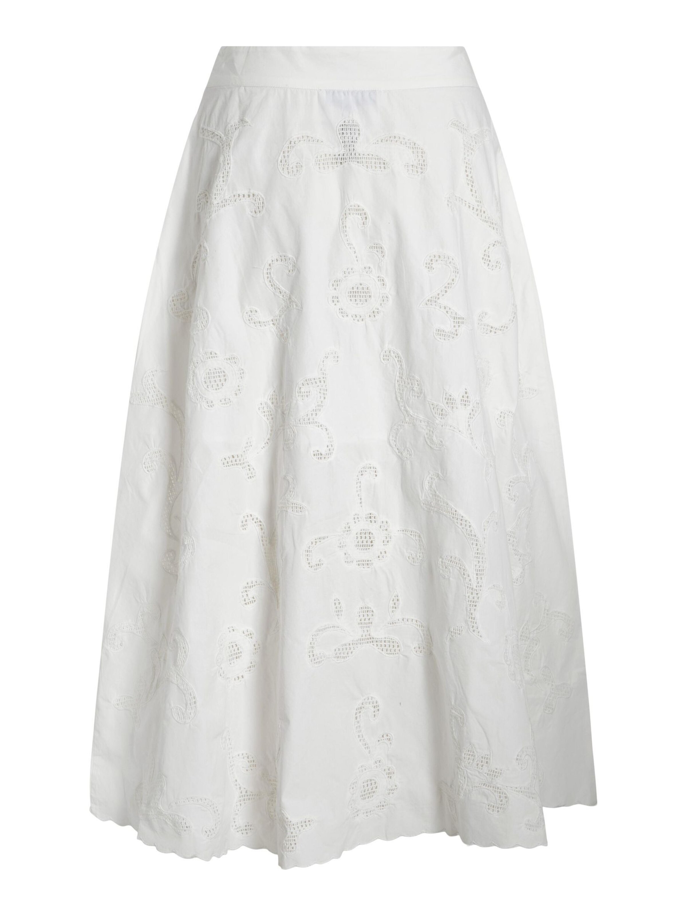 Jupe ROUGE EDIT en blanc