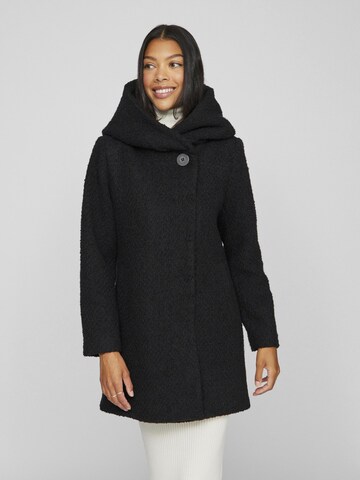 VILA Between-Seasons Coat in Black: front