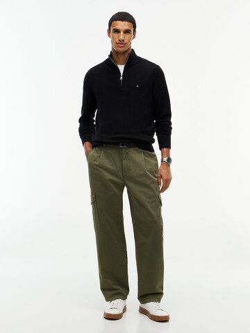 TOMMY HILFIGER Pullover in Schwarz