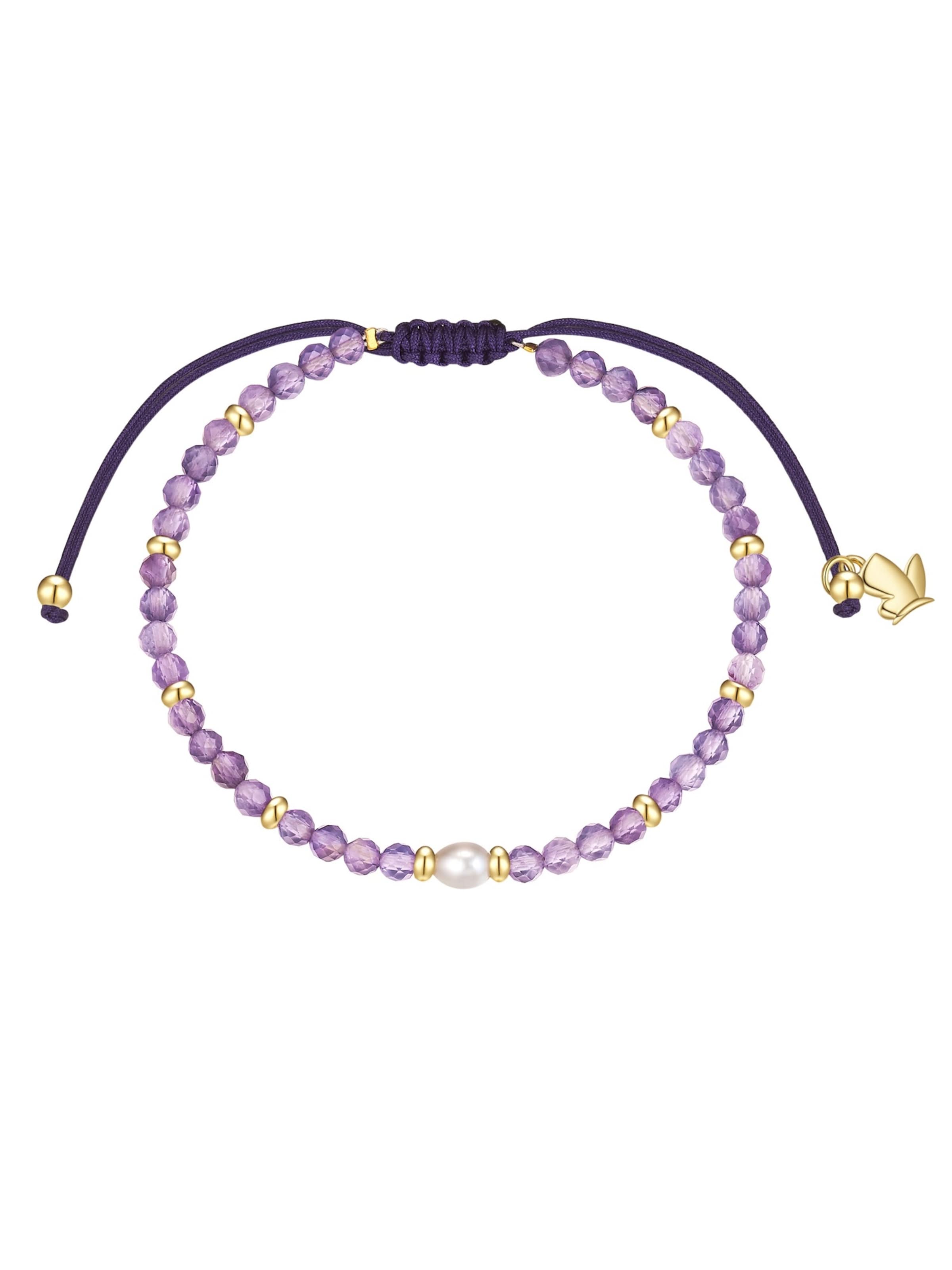 Glanzstücke München - Pulsera en lila: frente