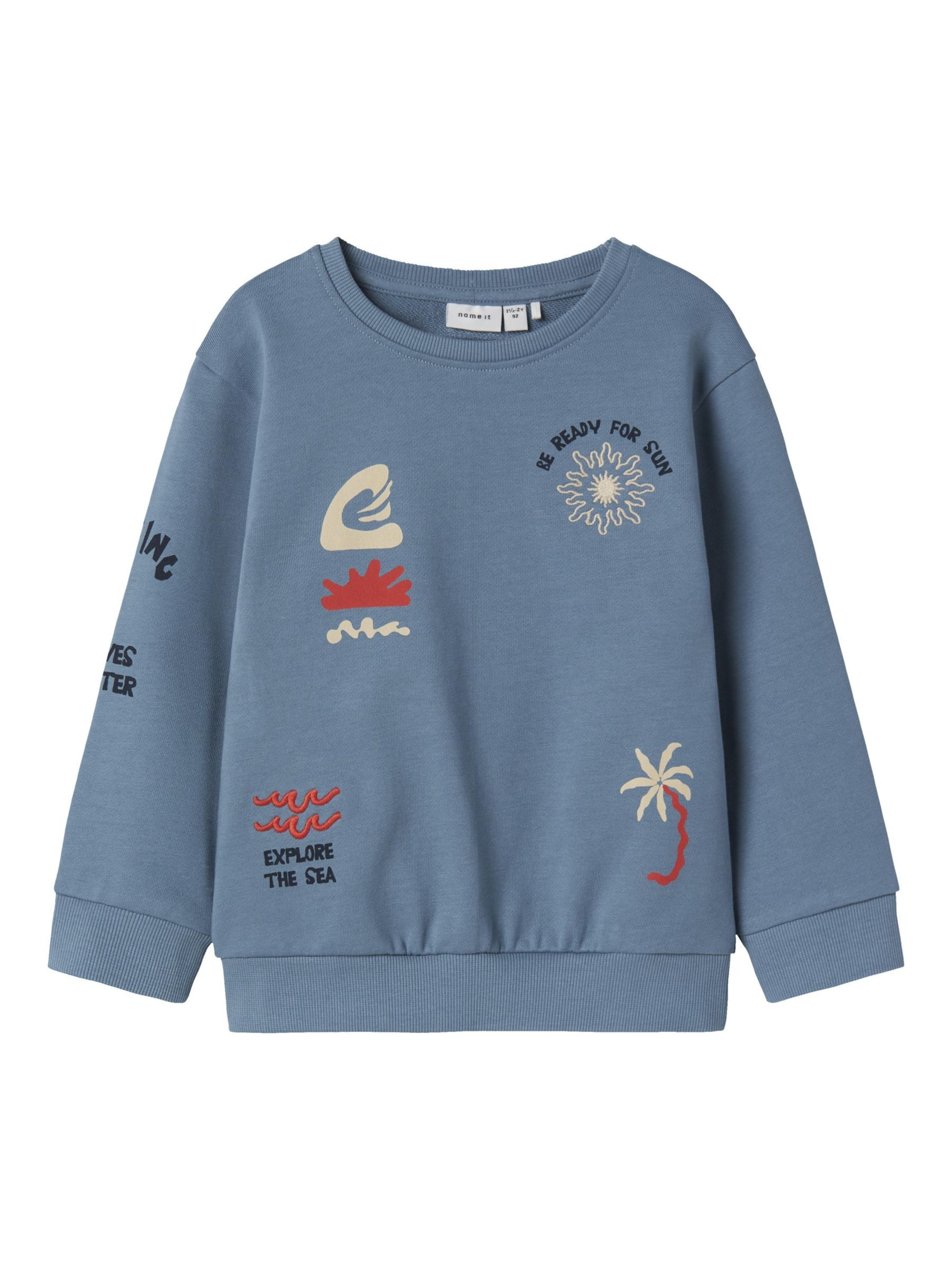 NAME IT Sweatshirt in Blue: front