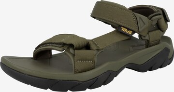 TEVA Hiking Sandals 'Terra Fi 5 Universal' in Green: front