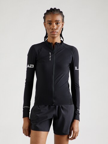 ELITE LAB Athletic Zip-Up Hoodie 'Bike X1' in Black: front