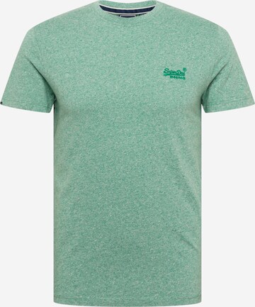 T-Shirt 'Vintage' Superdry en vert : devant