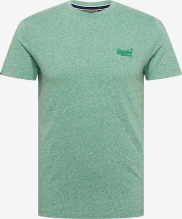 Superdry - Camisa 'ESSENTIAL' em verde: frente