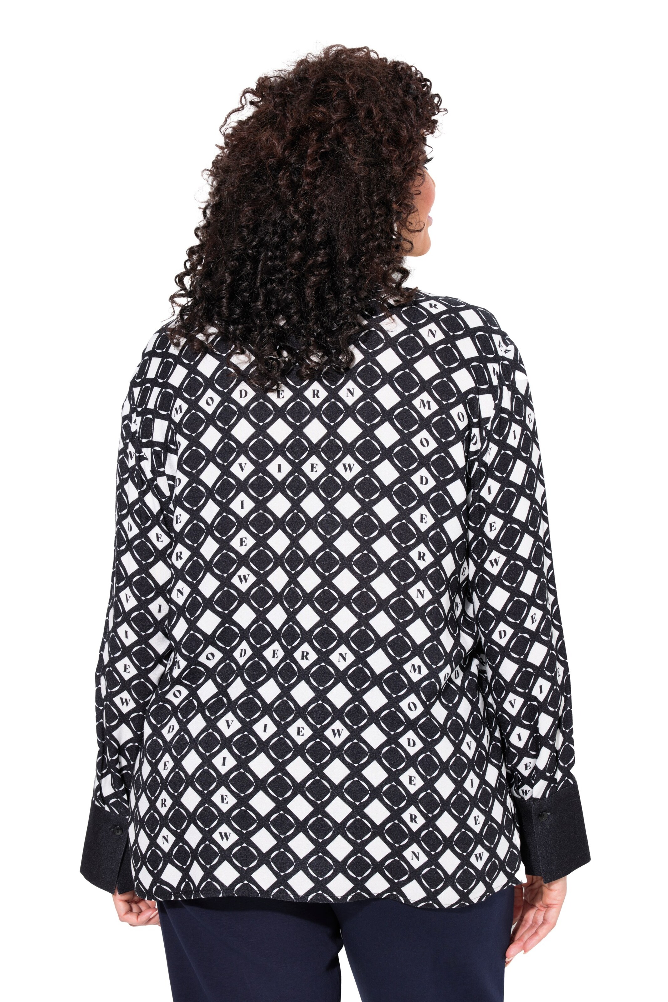 Ulla Popken Bluse in Schwarz