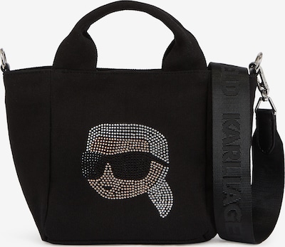 Pirkinių krepšys iš Karl Lagerfeld, spalva – smėlio spalva / juoda / sidabrinė / balta, Prekių apžvalga