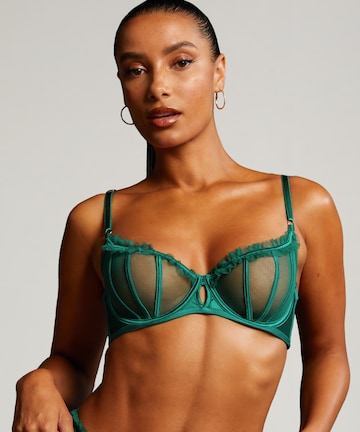 Hunkemöller - Clásico Sujetador 'Courtney' en verde: frente