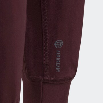 ADIDAS SPORTSWEAR Tapered Sportbroek 'Aeroready ' in Rood