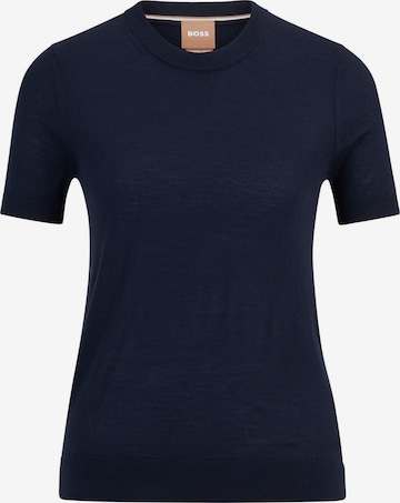 BOSS Svetr 'Falyssiasi' – modrá: přední strana