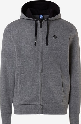 North Sails Sweatshirt in Grey: front