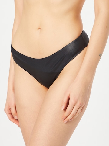 Calvin Klein Swimwear Bikini Bottoms in Black: front