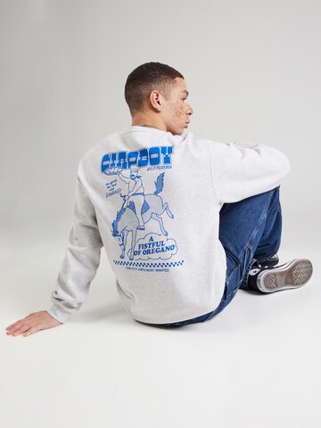 IriedailySweater majica 'Ciaoboy' - siva boja: prednji dio